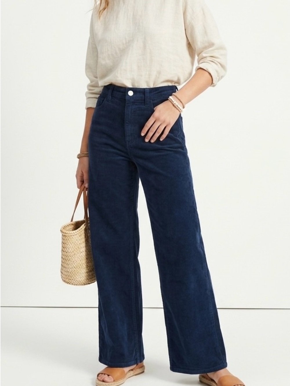 Everlane Organic Cotton Corduroy Wide Leg Pants 23R